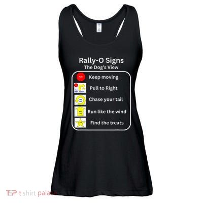 Funny Dog Rally Obedience Ladies Essential Flowy Tank