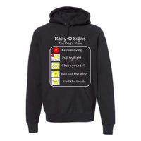 Funny Dog Rally Obedience Premium Hoodie