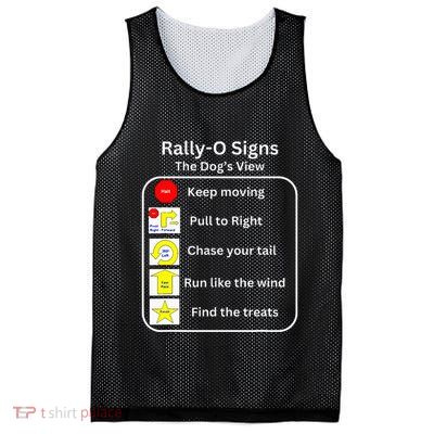 Funny Dog Rally Obedience Mesh Reversible Basketball Jersey Tank