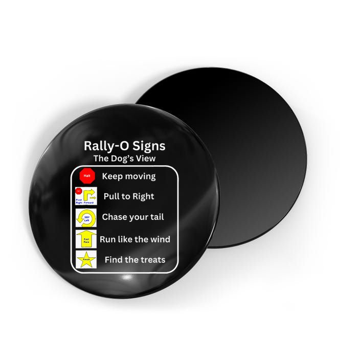 Funny Dog Rally Obedience Magnet