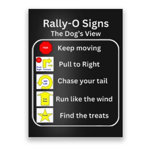 Funny Dog Rally Obedience Poster