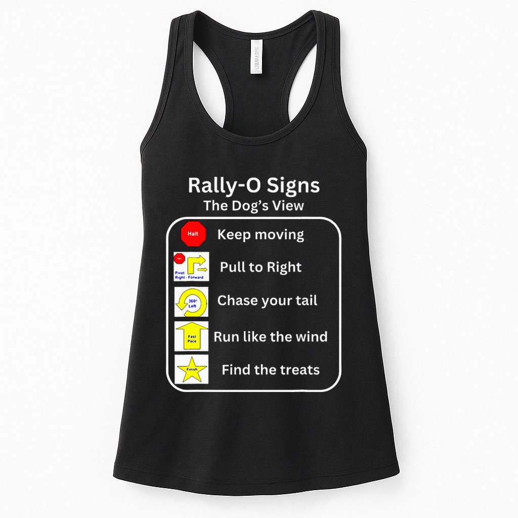 Funny Dog Rally Obedience Womens Tank Top