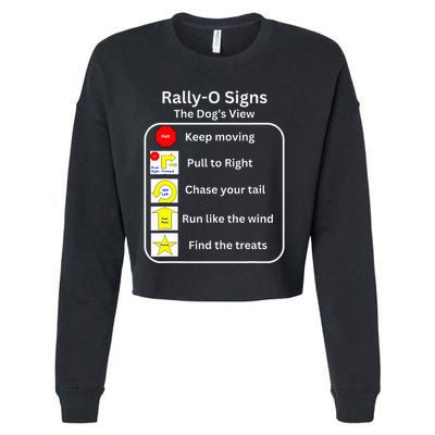 Funny Dog Rally Obedience Cropped Pullover Crew