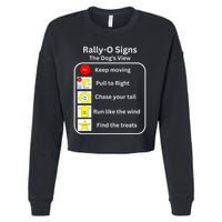 Funny Dog Rally Obedience Cropped Pullover Crew