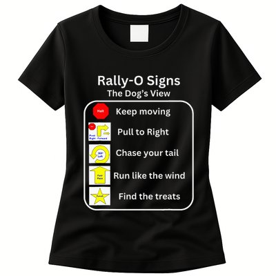 Funny Dog Rally Obedience Womens T-Shirt