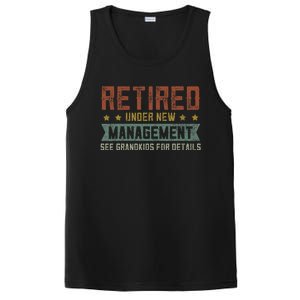 Fathers Day Retired Grandpa Funny Retirement PosiCharge Competitor Tank