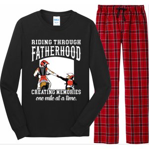 Father’S Day Riding Through Fatherhood Creating Memories Gift Long Sleeve Pajama Set