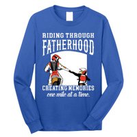 Father’S Day Riding Through Fatherhood Creating Memories Gift Long Sleeve Shirt