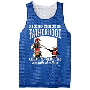 Father’S Day Riding Through Fatherhood Creating Memories Gift Mesh Reversible Basketball Jersey Tank