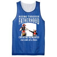 Father’S Day Riding Through Fatherhood Creating Memories Gift Mesh Reversible Basketball Jersey Tank