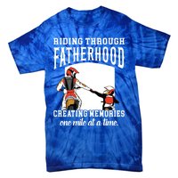 Father’S Day Riding Through Fatherhood Creating Memories Gift Tie-Dye T-Shirt