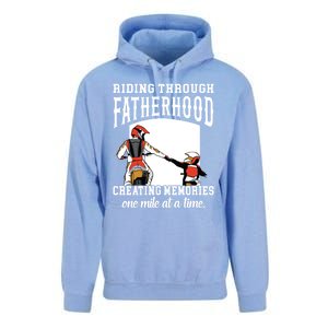 Father’S Day Riding Through Fatherhood Creating Memories Gift Unisex Surf Hoodie