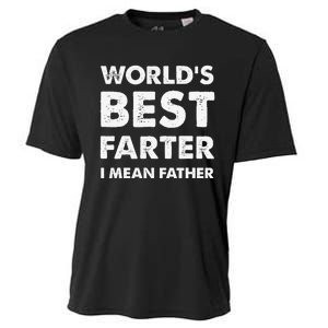 Father's Day Retro Dad World's Best Farter I Mean Father Cooling Performance Crew T-Shirt