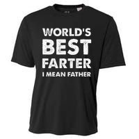 Father's Day Retro Dad World's Best Farter I Mean Father Cooling Performance Crew T-Shirt