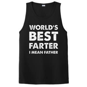 Father's Day Retro Dad World's Best Farter I Mean Father PosiCharge Competitor Tank