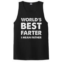 Father's Day Retro Dad World's Best Farter I Mean Father PosiCharge Competitor Tank