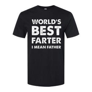 Father's Day Retro Dad World's Best Farter I Mean Father Softstyle CVC T-Shirt