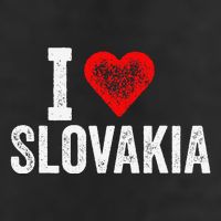 Funny Design Retro I Love Slovakia With A Red Heart 25L Jumbo Tote