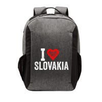 Funny Design Retro I Love Slovakia With A Red Heart Vector Backpack