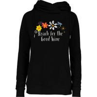 Flowers Drawing Reach For The Good Wine Funny 2024 Saying Womens Funnel Neck Pullover Hood