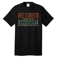 Fathers Day Retired Grandpa Funny Retirement Tall T-Shirt