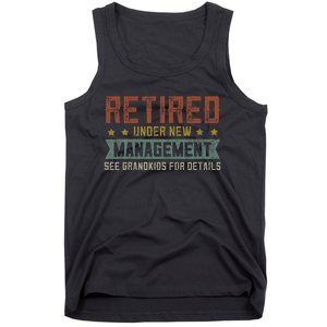 Fathers Day Retired Grandpa Funny Retirement Tank Top