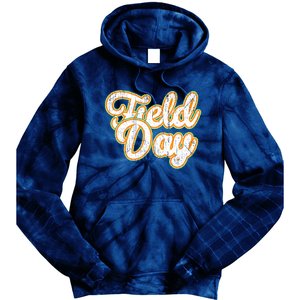 Field Day Retro Orange Field Day Games Adults Teachers Tie Dye Hoodie