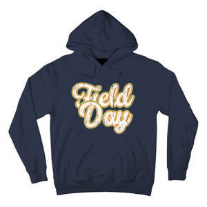 Field Day Retro Orange Field Day Games Adults Teachers Tall Hoodie