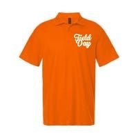 Field Day Retro Orange Field Day Games Adults Teachers Softstyle Adult Sport Polo