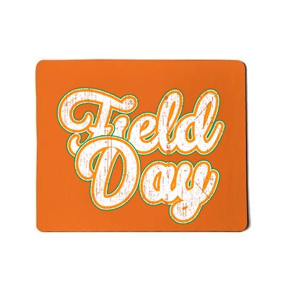 Field Day Retro Orange Field Day Games Adults Teachers Mousepad