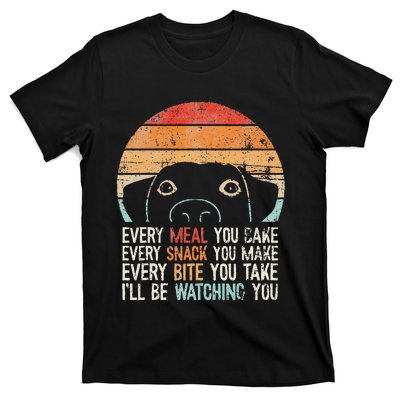 Funny Dog Retro Dog Ill Be Watching You Dog Dog Lover T-Shirt