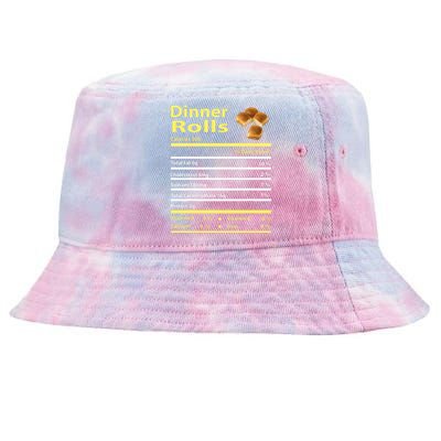 Funny Dinner Rolls Nutrition Fact Gift Thanksgiving Christma Tie-Dyed Bucket Hat