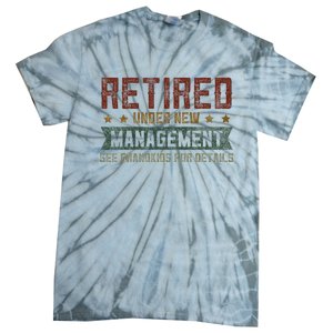 Fathers Day Retired Grandpa Funny Retirement Tie-Dye T-Shirt