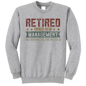 Fathers Day Retired Grandpa Funny Retirement Tall Sweatshirt