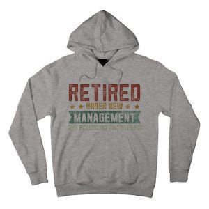 Fathers Day Retired Grandpa Funny Retirement Tall Hoodie