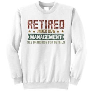 Fathers Day Retired Grandpa Funny Retirement Sweatshirt