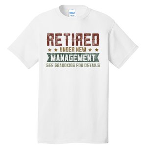 Fathers Day Retired Grandpa Funny Retirement Tall T-Shirt