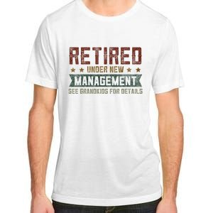 Fathers Day Retired Grandpa Funny Retirement Adult ChromaSoft Performance T-Shirt