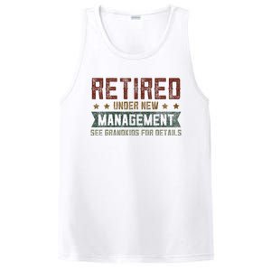 Fathers Day Retired Grandpa Funny Retirement PosiCharge Competitor Tank