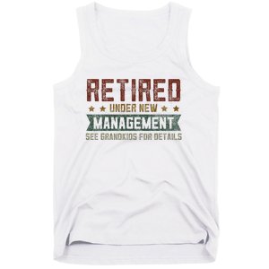 Fathers Day Retired Grandpa Funny Retirement Tank Top