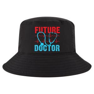 Future Doctor retro heartbeat nurse Cool Comfort Performance Bucket Hat