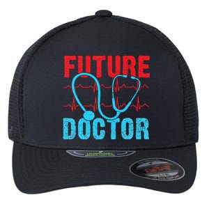 Future Doctor retro heartbeat nurse Flexfit Unipanel Trucker Cap