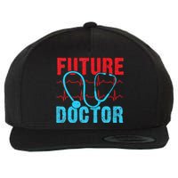 Future Doctor retro heartbeat nurse Wool Snapback Cap