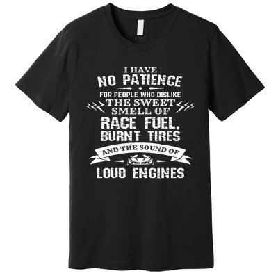 Funny Drag Racing Cute Gift For Mechanics And Car Enthusiasts Premium T-Shirt