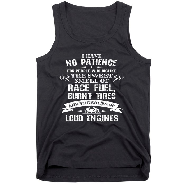 Funny Drag Racing Cute Gift For Mechanics And Car Enthusiasts Tank Top