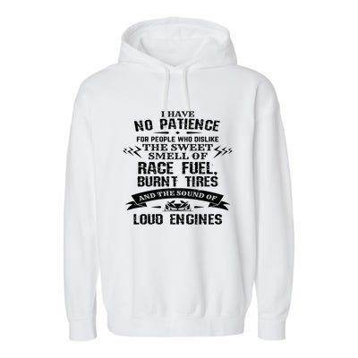 Funny Drag Racing Cute Gift For Mechanics And Car Enthusiasts Garment-Dyed Fleece Hoodie