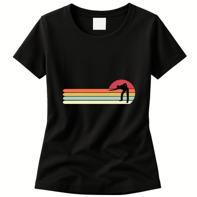 Father's Day Retro Funny Billiards Pool Gift For Dad Womens T-Shirt