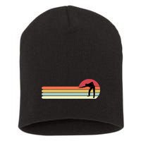 Father's Day Retro Funny Billiards Pool Gift For Dad Short Acrylic Beanie