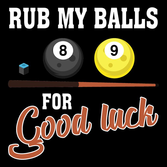 Father's Day Rub My Balls For Good Luck Pool Player Gift For Dad Sustainable Bucket Hat