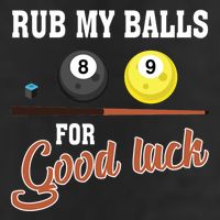 Father's Day Rub My Balls For Good Luck Pool Player Gift For Dad Trucker Hat